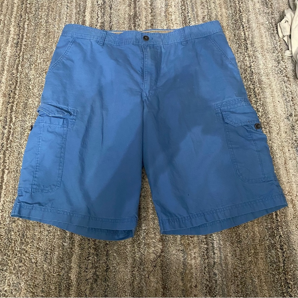 Izod Men's Vibrant Blue Cargo Shorts (10)